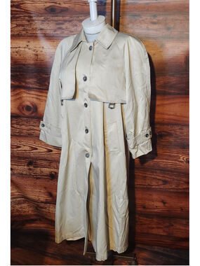 Women's Aigner Trench Coat Beige Size 10P